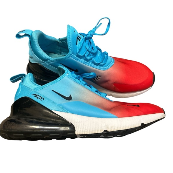 Nike Air Max 270 Firecracker Blue Fury White University Red Men’s 10.5 - Picture 1 of 9